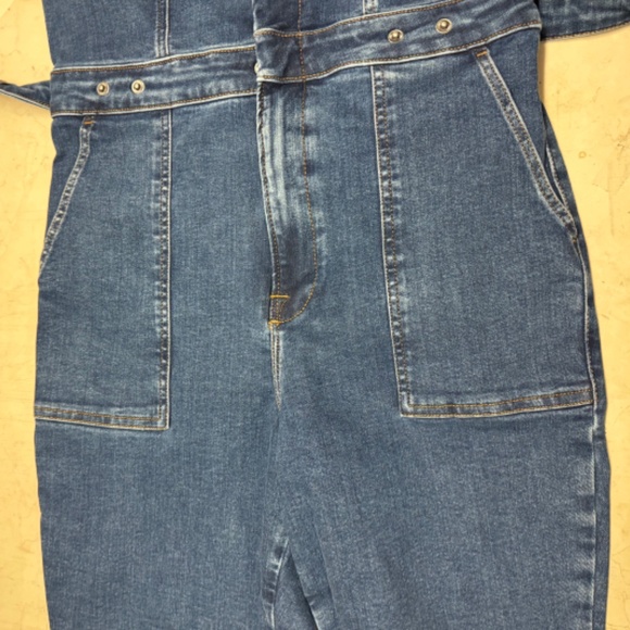 GOOD AMERICAN JUMPSUIT  INDIGO Jean - Picture 8 of 8